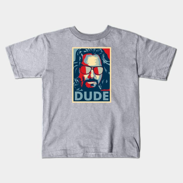 the abide blue red vector Kids T-Shirt by oviddey